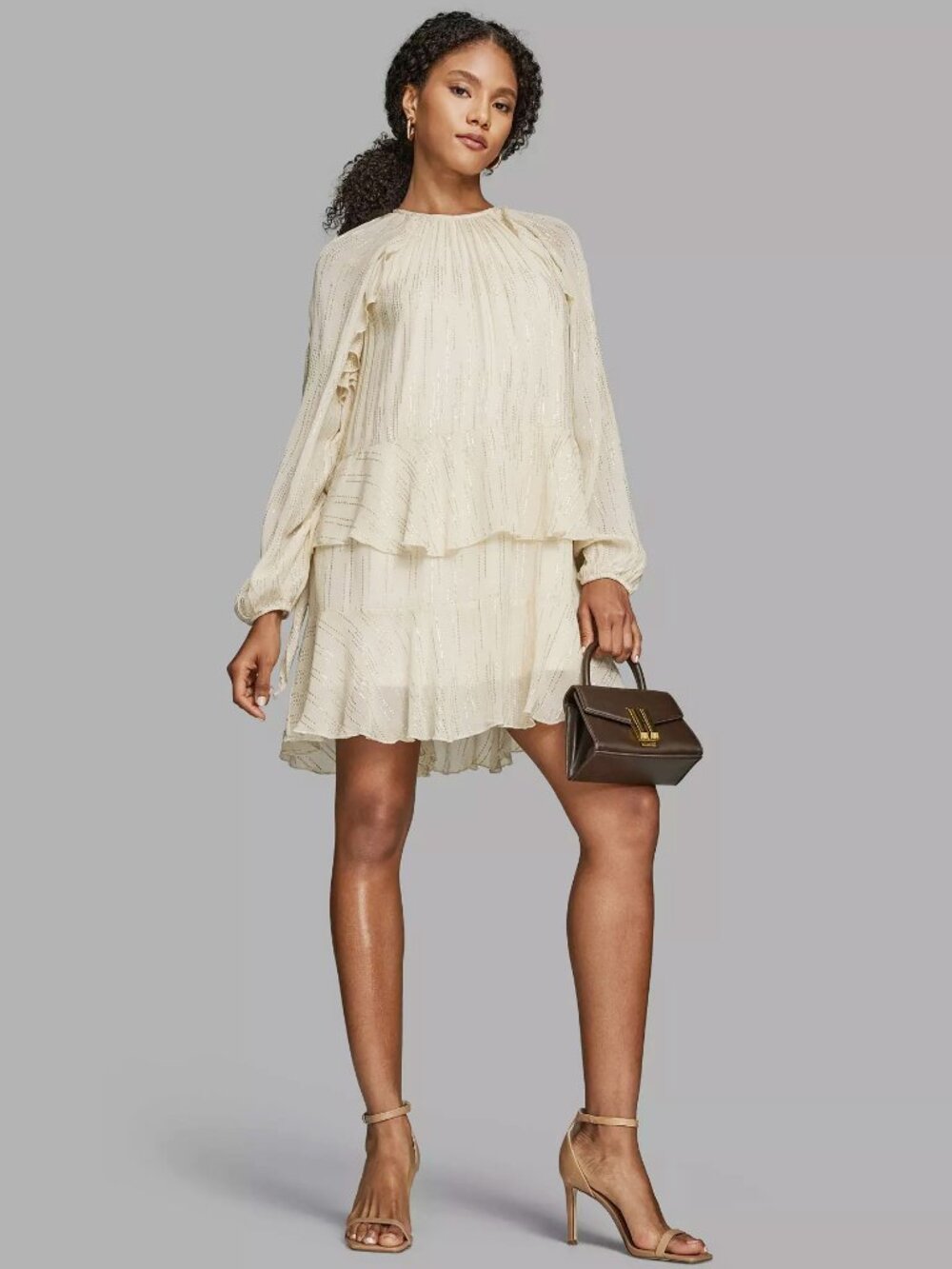 BCBG Long-Sleeve Shift Dress